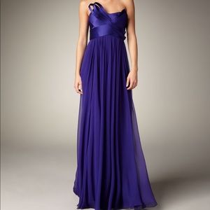 Notte Marchesa Sculpted Bow Bodice Gown